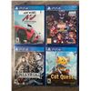 Image 1 : *NEW* Lot Of 4 PlayStation 4 Games