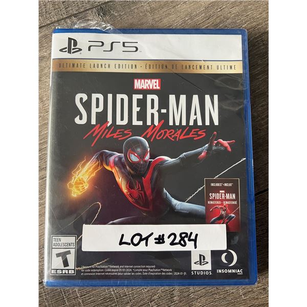 *NEW* Lot Of 1 PlayStation 5 Game - Spiderman Miles Morales