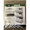 Image 1 : *NEW* Lot of 1 SaratogaHome Premium 3-tier Storage Bins w/ Chalkboards