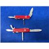 Image 1 : Lot of 2 Victorinox Red Swiss Army Multi-tool Slip Knife