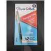 Image 1 : Paper Mate Flexgrip Elite Ballpoint-Soft Touch (12ct) Black