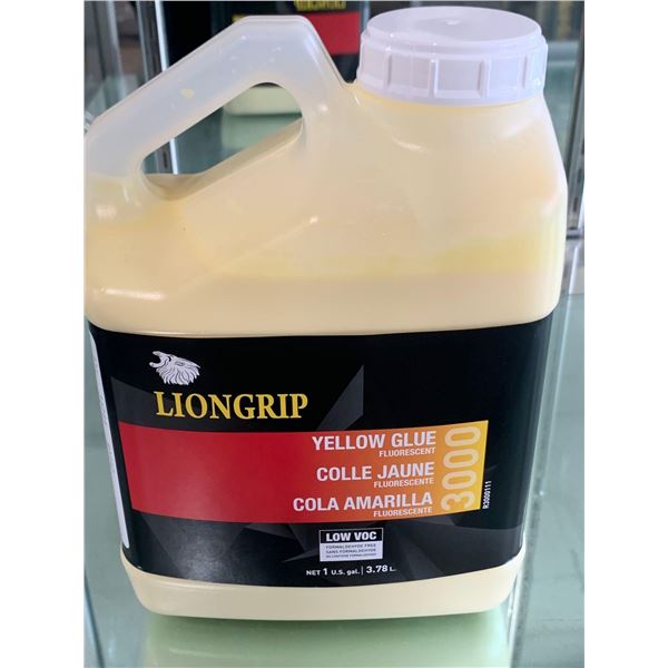 LION GRIP yellow Glue 3.78L Jug