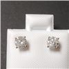 Image 1 : 14K White Gold Diamond (0.72Ct,I2-3,G-H) Earrings (~Size )(Ring is resizable for $40) (~length inche