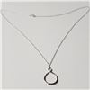 Image 2 : Silver 18" Necklace with reverse infinity pendant .925