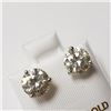 Image 2 : 14K White Gold Very Pale Blue Moissanite(2.8ct) Earrings (~weight 1.3g), Made in Canada, Appraised R