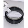 Image 1 : Gents Black Titanium Bevelled RIng NEW Size 10