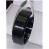 Image 3 : Gents Black Titanium Bevelled RIng NEW Size 10