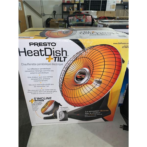 Presto Heat Dish Radient Heater- OPEN BOX/NO BOX - SOLD AS IS