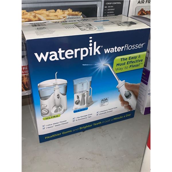 Waterpik Dual Pack Water Flosser with Ultra & Nano- OPEN BOX/NO BOX - SOLD AS IS