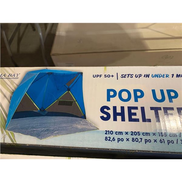 Bahama Bay pop Up Shelter - lot of one - OPEN BOX ITEM, SOLD AS IS