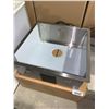 Image 1 : NEW Stainless Steel Undermount single well sink with hardware approx 22 x 22"