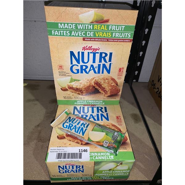 Nutri Grain Bars Apple cinnamon Lot of 2 x 590g