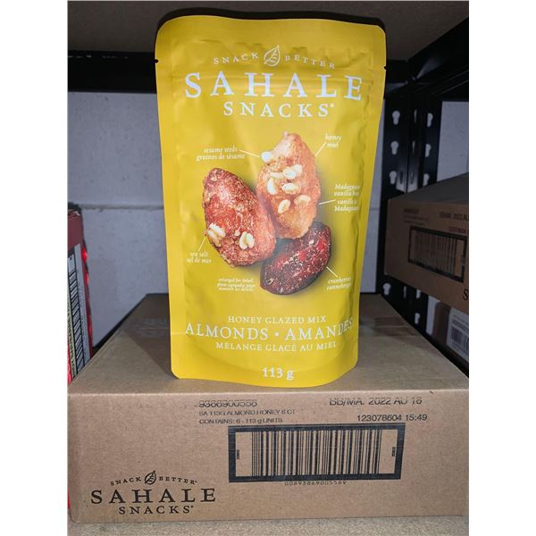 Sahale Snacks Honey Glazed Almond Case lot 6 x 1113g