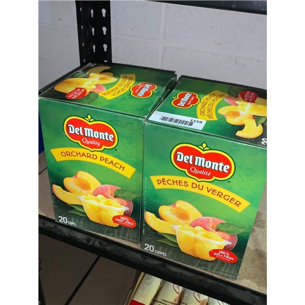 Del Monte Orchard Peach Case lot 2 x 20 cups