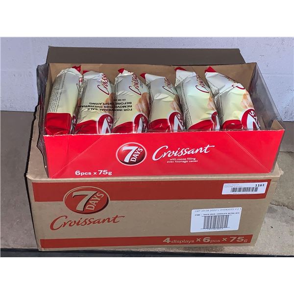 7 Days Croissant Cream filled pastries Case lot of 24 x 75g