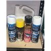 Image 1 : Assorted Spray cannisters - paint, ex liner and salt eraser