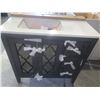 Image 2 : NEW Bathroom Vanity 36 inch wide , glass front with drawers, single sink - slight damage on back as 