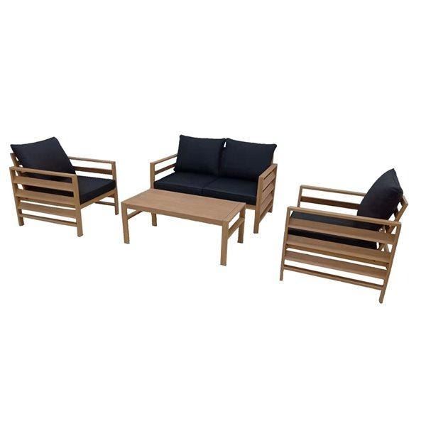 Allan & Roth Midview 4 Seat Conversation Patio Set, NEW but box was damaged