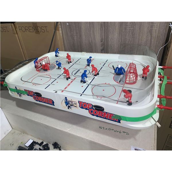 Top Corner Slot Hockey Table Top Game