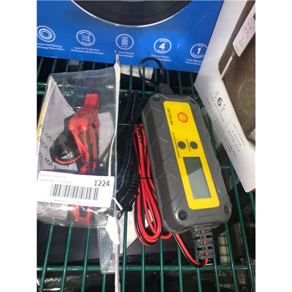 Shell 6v-12v Battery Charger - OPEN BOX ITEM, SOLD AS IS