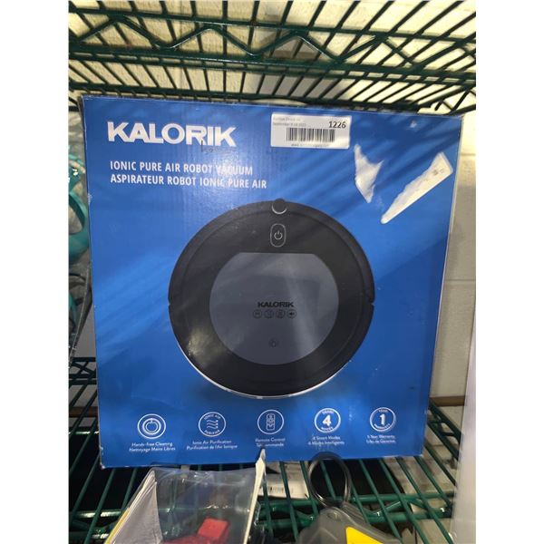 Kalorik Ionic Pure Air Robot Vacuum - OPEN BOX ITEM, SOLD AS IS