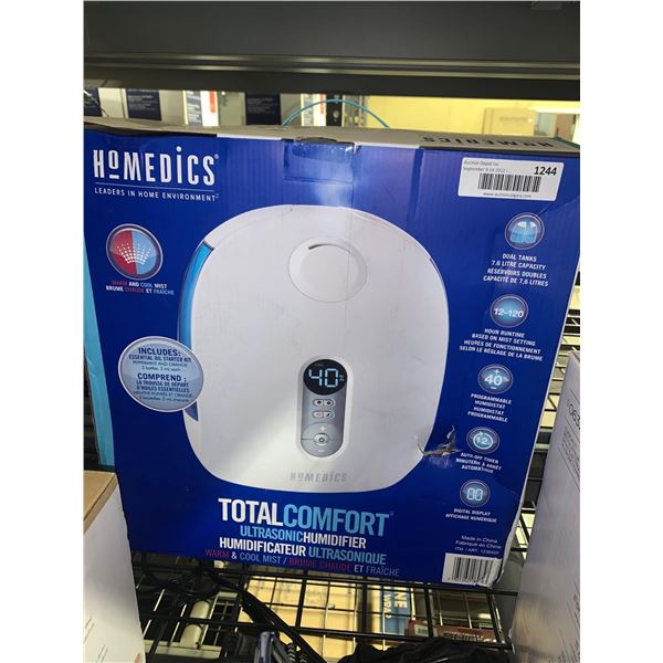 Homedics Total Comfort Ultrasonic Humidifier - OPEN BOX ITEM, SOLD AS IS