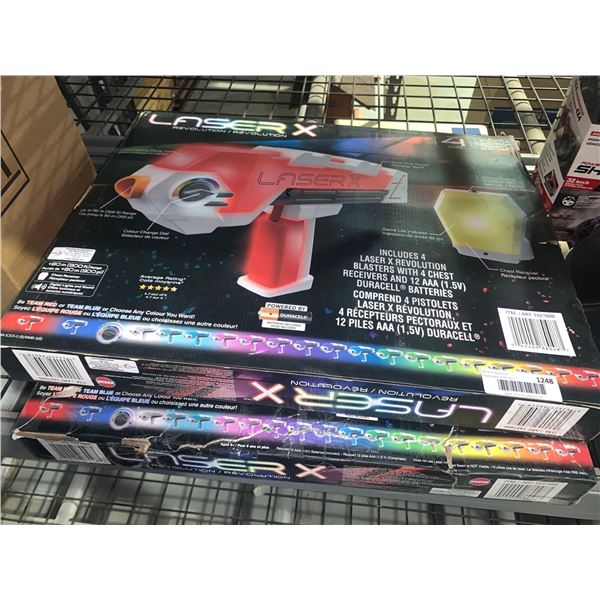Laser X Laser tag Games Lot of 2 , untested - OPEN BOX ITEM, SOLD AS IS
