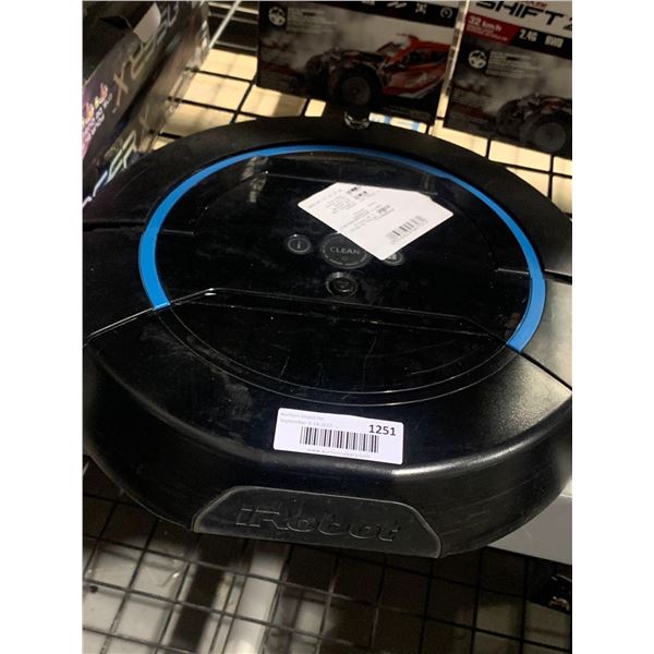 I Robot Vacuum, untested no adapter - OPEN BOX ITEM, SOLD AS IS