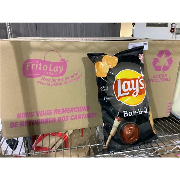 Lays BBQ Chips Case lot of 12 x 185g