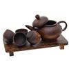Image 2 : Handcrafted Sugar Palm Tea Set (DEC-281)