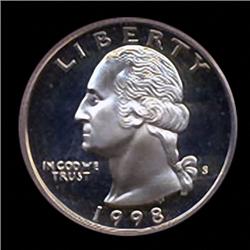 1992S Washington 25c Quarter Coin Proof Gem Graded PR70 DCAM (COI-3584)