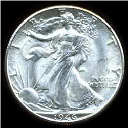 1946D Walking liberty Half Gem BU (COI-3953)