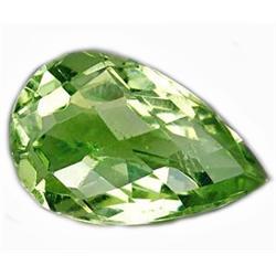 12.40Ct Brilliant Pear Checkerboard  Green Amethyst FLAWLESS (GEM-10587)