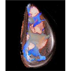 25.80ct Violet-Blue Crystal Core Yowah Nut Boulder Opal (GEM-10655)