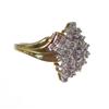 Image 4 : 10K Gold 1ct Lady Diamond Cluster Ring (JEW-026)