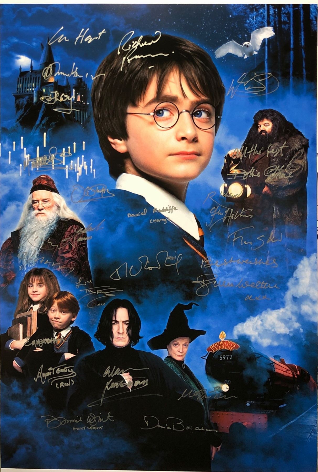 Harry Potter Philosopher's Stone Poster Daniel Radcliffe Emma Watson
