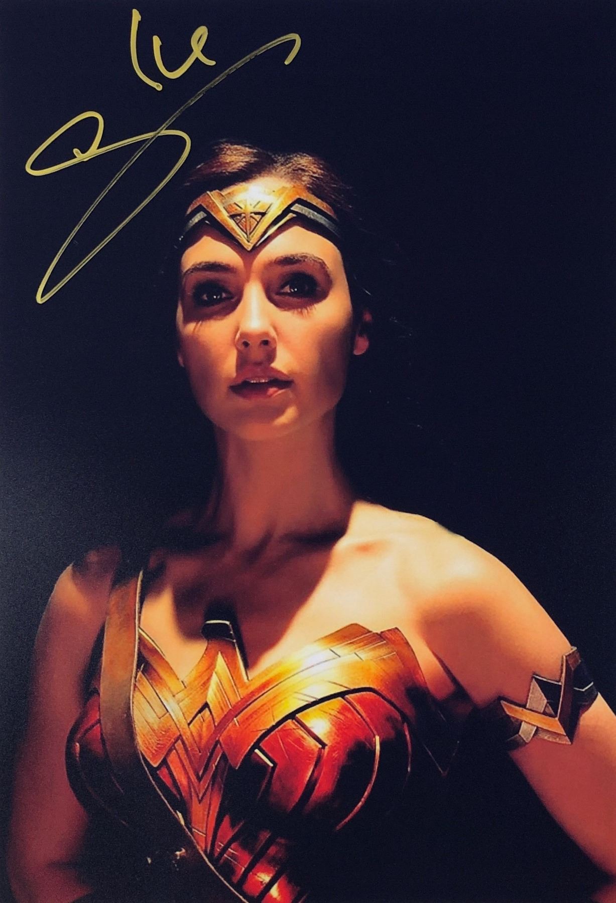 Justice League Photo Gal Gadot Autographed Signed