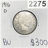 Image 1 : 1916-D Barber Quarter - BU