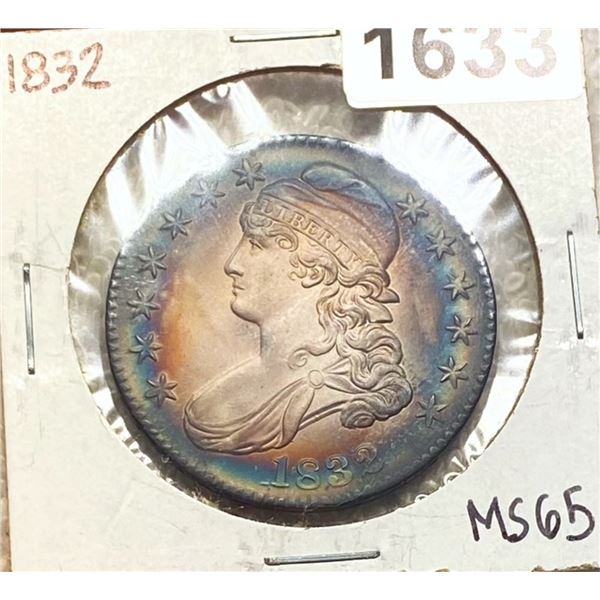 1832 Capped Bust Half Dollar GEM BU