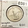 Image 1 : 1925 Lexington Half Dollar HIGH GRADE
