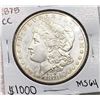 Image 1 : 1878-CC Morgan Silver Dollar NEAR GEM BU