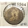 Image 1 : 1808 Capped Bust Half Dollar NEARLY BU