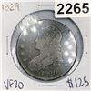Image 1 : 1829 Capped Bust Half Dollar -VF20
