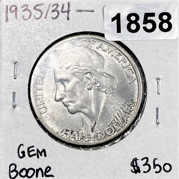 1935/34 Boone Half Dollar - GEM
