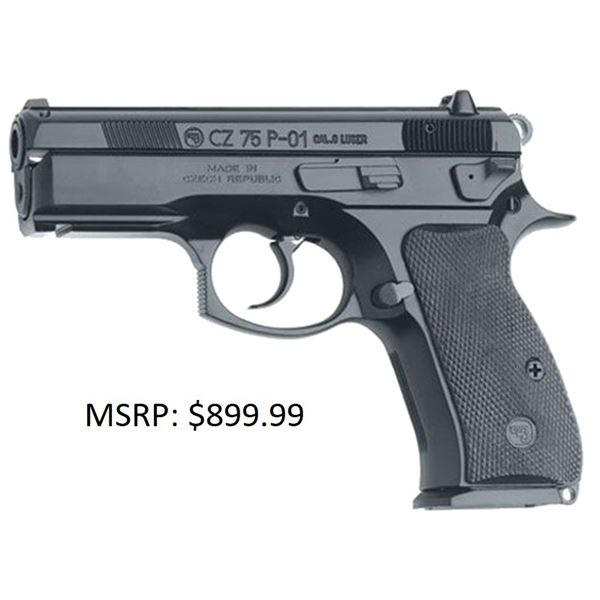 CZ-USA P-01, 9mm, 3.75" Brl , Fixed Sights,