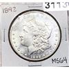 Image 1 : 1892 Morgan Silver Dollar CHOICE BU