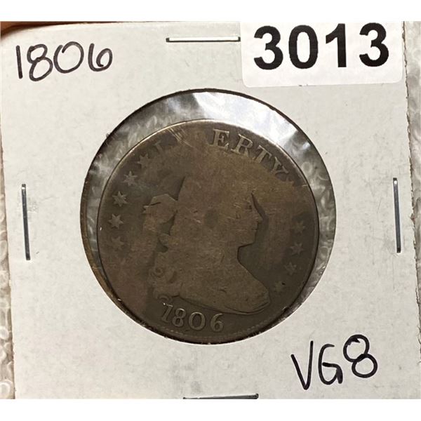 1806 Draped Bust Quarter LIGHTLY CIRCULATED