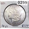 Image 1 : 1881 Morgan Silver Dollar CHOICE PROOF