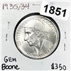 Image 1 : 1935/34 Boone Half Dollar - GEM