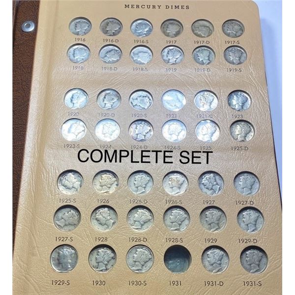 1916-1978 Dime Collection 120+ Coins CIRC-BU
